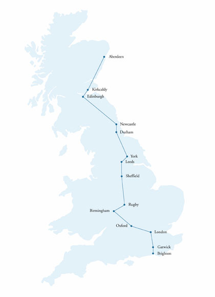 Itinerary map