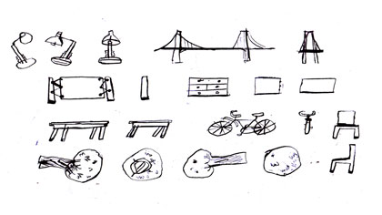 Background components with elevations

