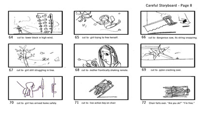 Storyboard sample, sheet 8

