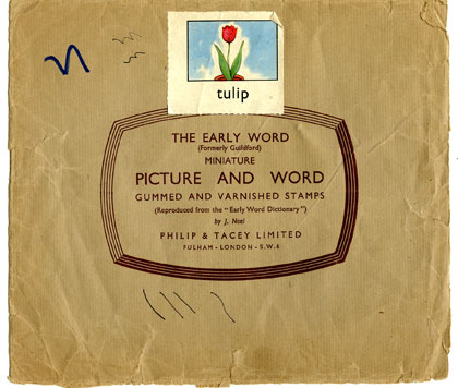 Envelope containing educational stickers published by Philip & Tacey Limited

