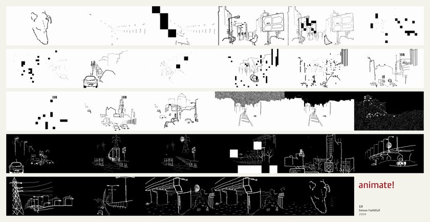 13: 29 frames from the film, in order