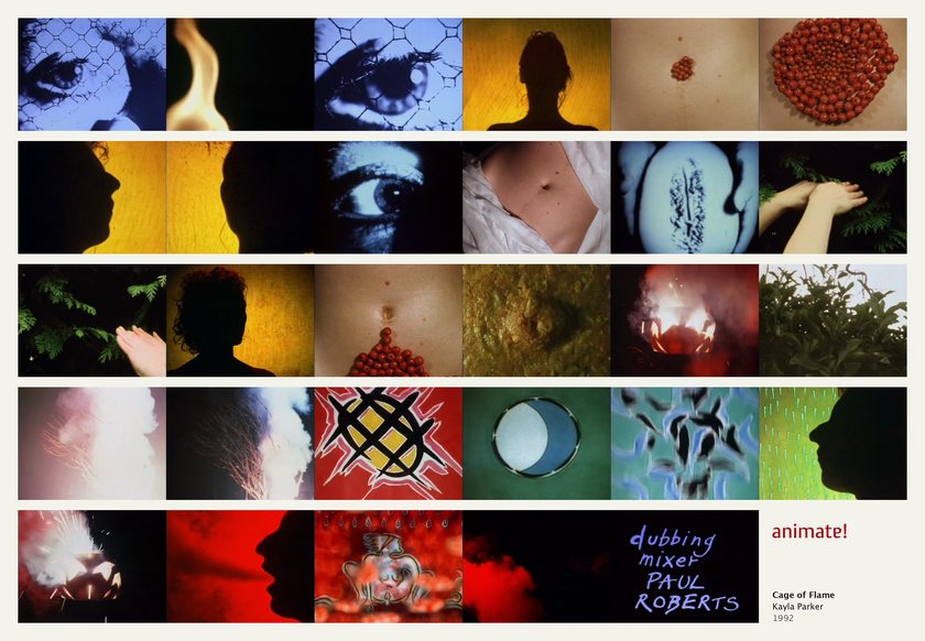 Cage of Flame: 29 frames from the film, in order