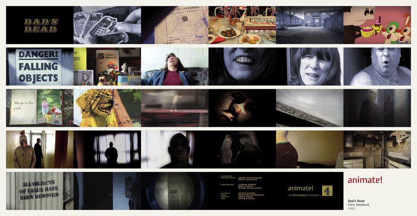 Dad’s Dead: 29 frames from the film, in order