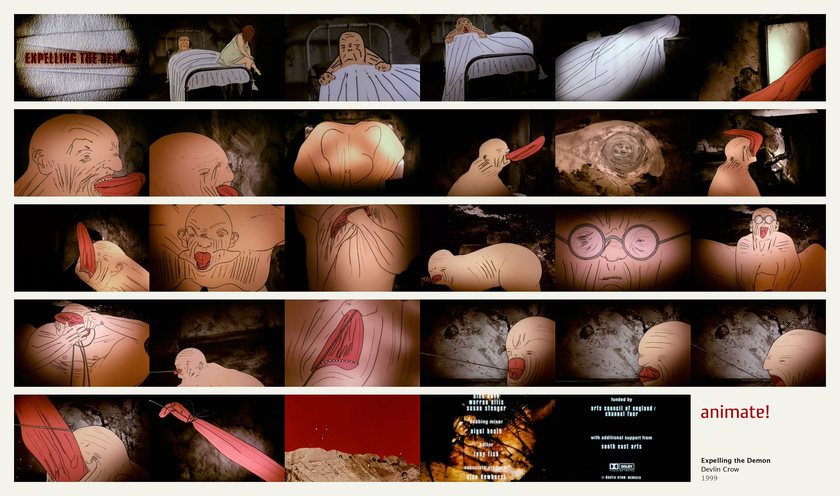 Expelling the Demon: 29 frames from the film, in order