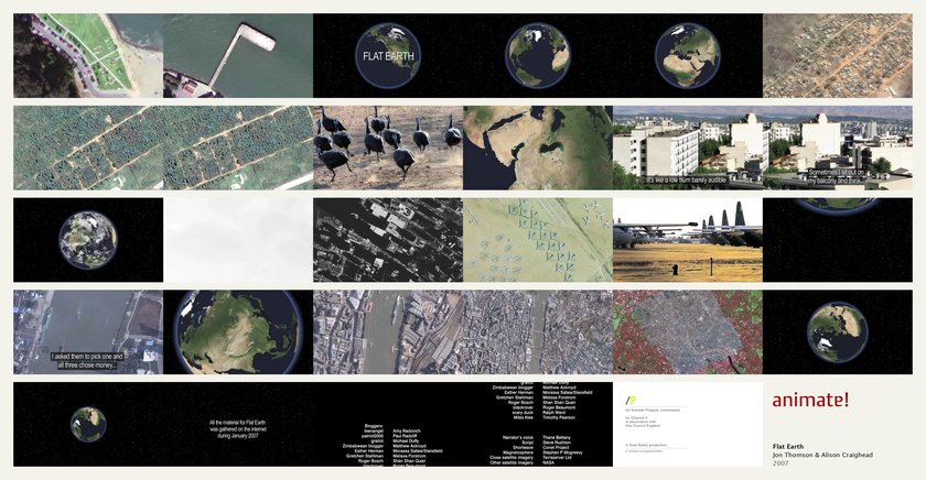 Flat Earth: 29 frames from the film, in order