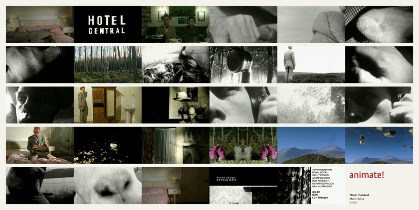 Hotel Central: 29 frames from the film, in order