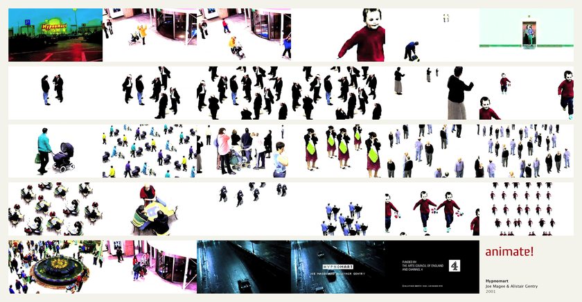 Hypnomart: 29 frames from the film, in order