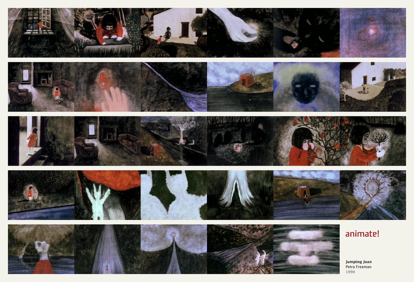 Jumping Joan: 29 frames from the film, in order