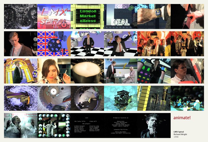 LMX Spiral: 29 frames from the film, in order