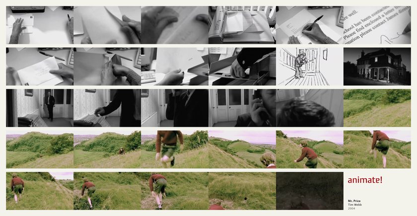 Mr. Price: 29 frames from the film, in order
