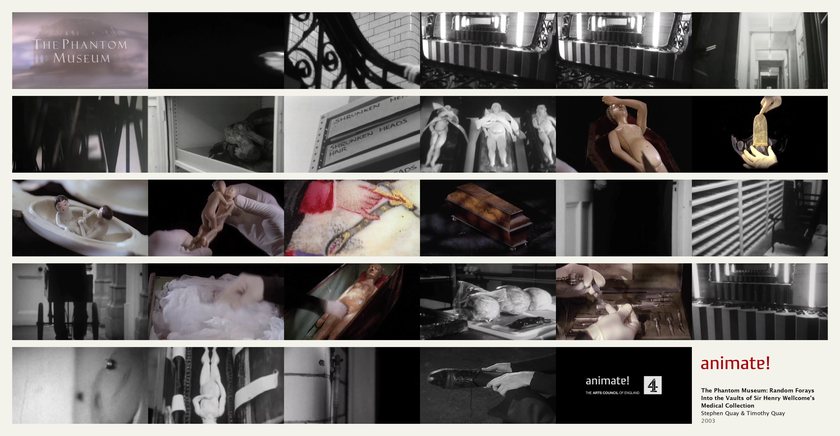 The Phantom Museum: Random Forays Into the Vaults of Sir Henry Wellcome's Medical Collection: 29 frames from the film, in order