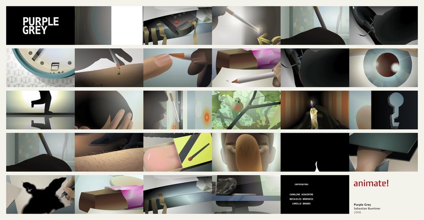 Purple Grey: 29 frames from the film, in order
