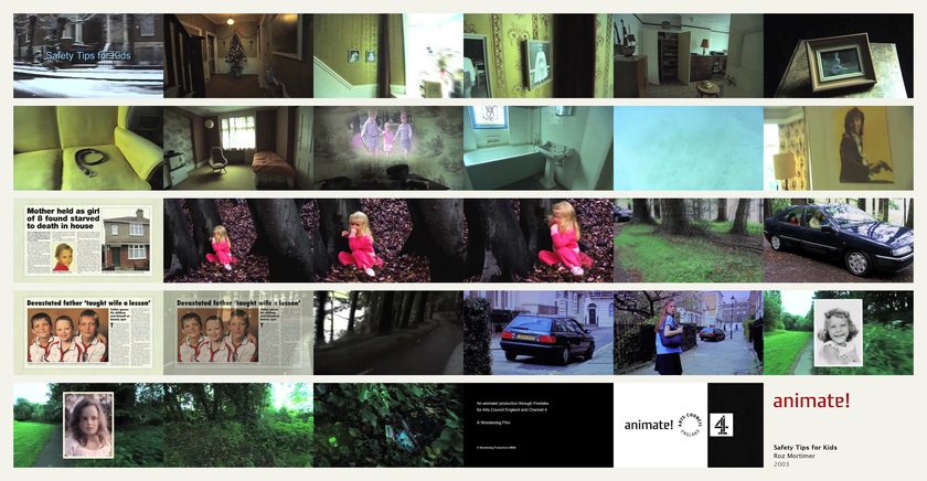 Safety Tips for Kids: 29 frames from the film, in order