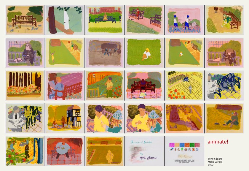 Soho Square: 29 frames from the film, in order