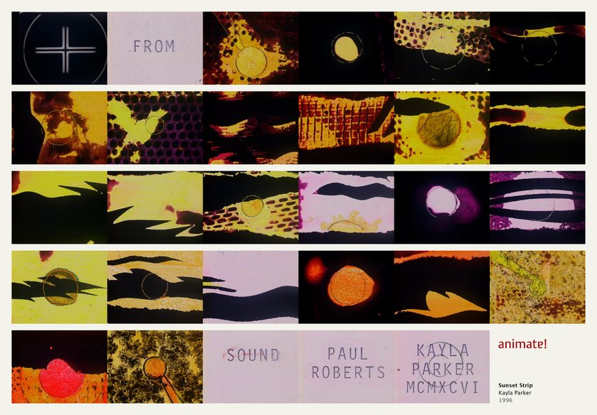 Sunset Strip: 29 frames from the film, in order