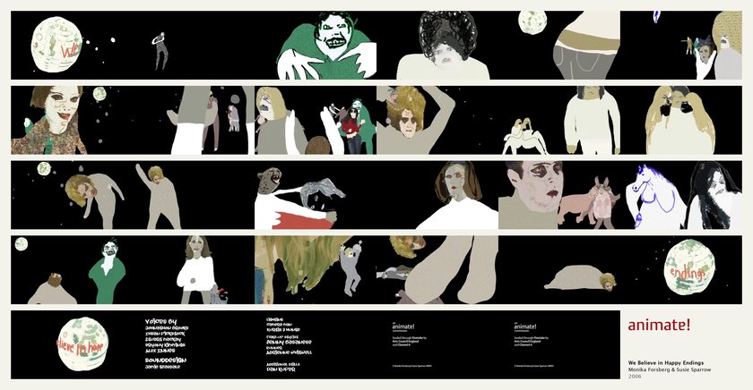 We Believe in Happy Endings: 29 frames from the film, in order