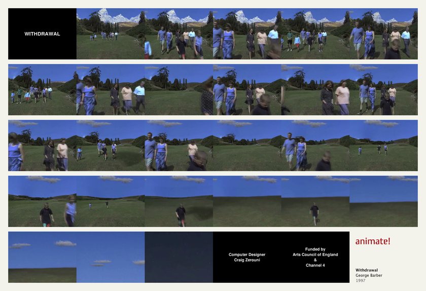 Withdrawal: 29 frames from the film, in order