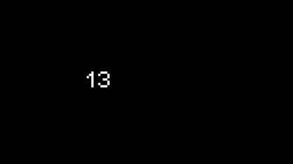 film still: 01:00:00:00  *13* title card


