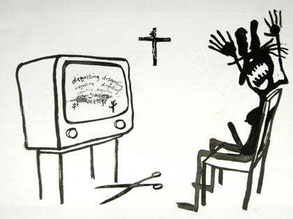 film still: 
*Outrage*
