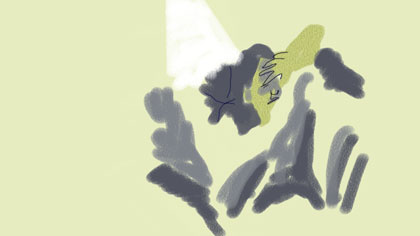 film still: Woken up in the night… where the hell am I?

