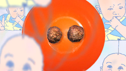 film still: Recurring meatballs. We do eat a lot of these.


