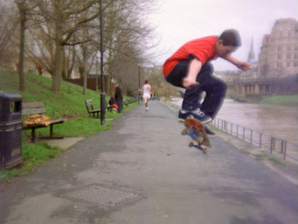 film still: sk8 boarder

