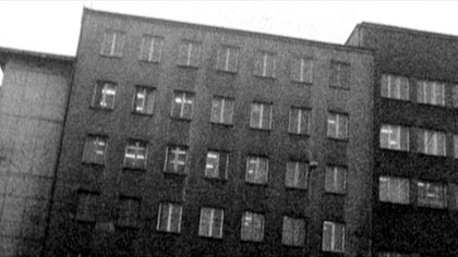 film still: A Warsaw office block

