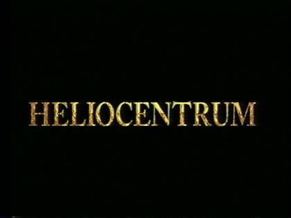 film still: *Heliocentrum* front title card

