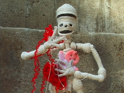 film still: Hooked skeleton

