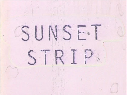 film still: *Sunset Strip* title card


