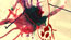 Impression of a baby miscarrying, falling through visceral images. It was amazing how many of the twin’s paintings could look like graphic violence.

