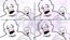 Multiple image of Stan wailing – crying because we were holding him up to a mirror!

